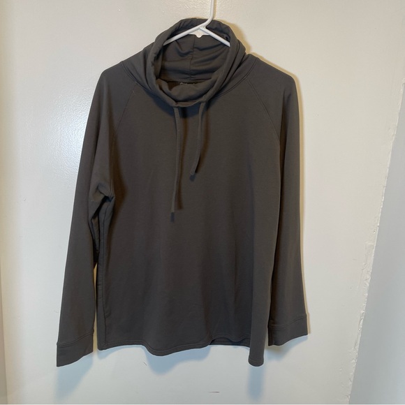 32 degrees heat Dark Gray Cowl Neck Long Sleeve Top women’s‎ size large - Picture 1 of 3